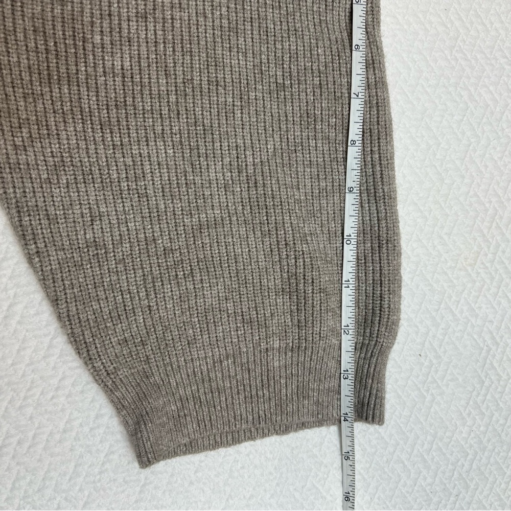 Picadilly Beige 3/4 Sleeve Cowl Neck Sweater Jewel Detailing Size S - Picture 7 of 11